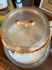MCM Lucite & Bamboo Ice Bucket